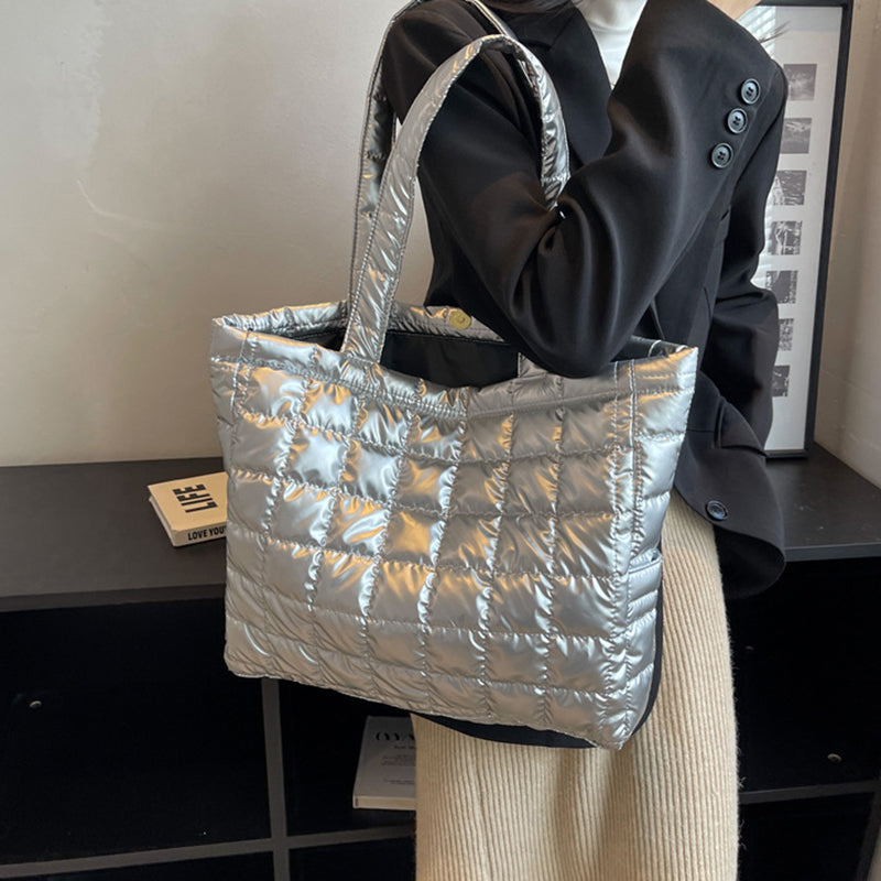 Winter Shoulder Bags Women Fashion Plaid Handbag - tasinolakia.com