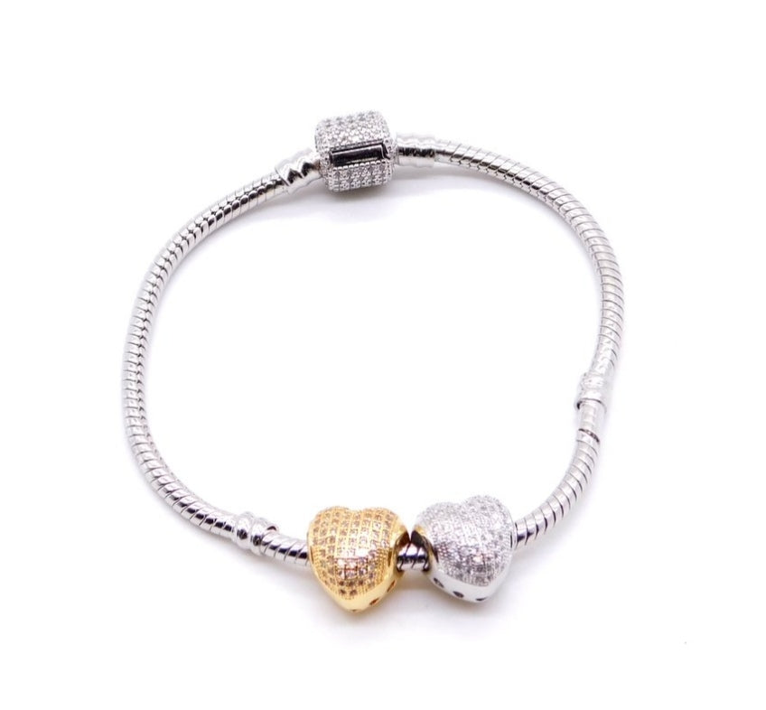 Charm zirgone Καρδιά ασημί - tasinolakia.com