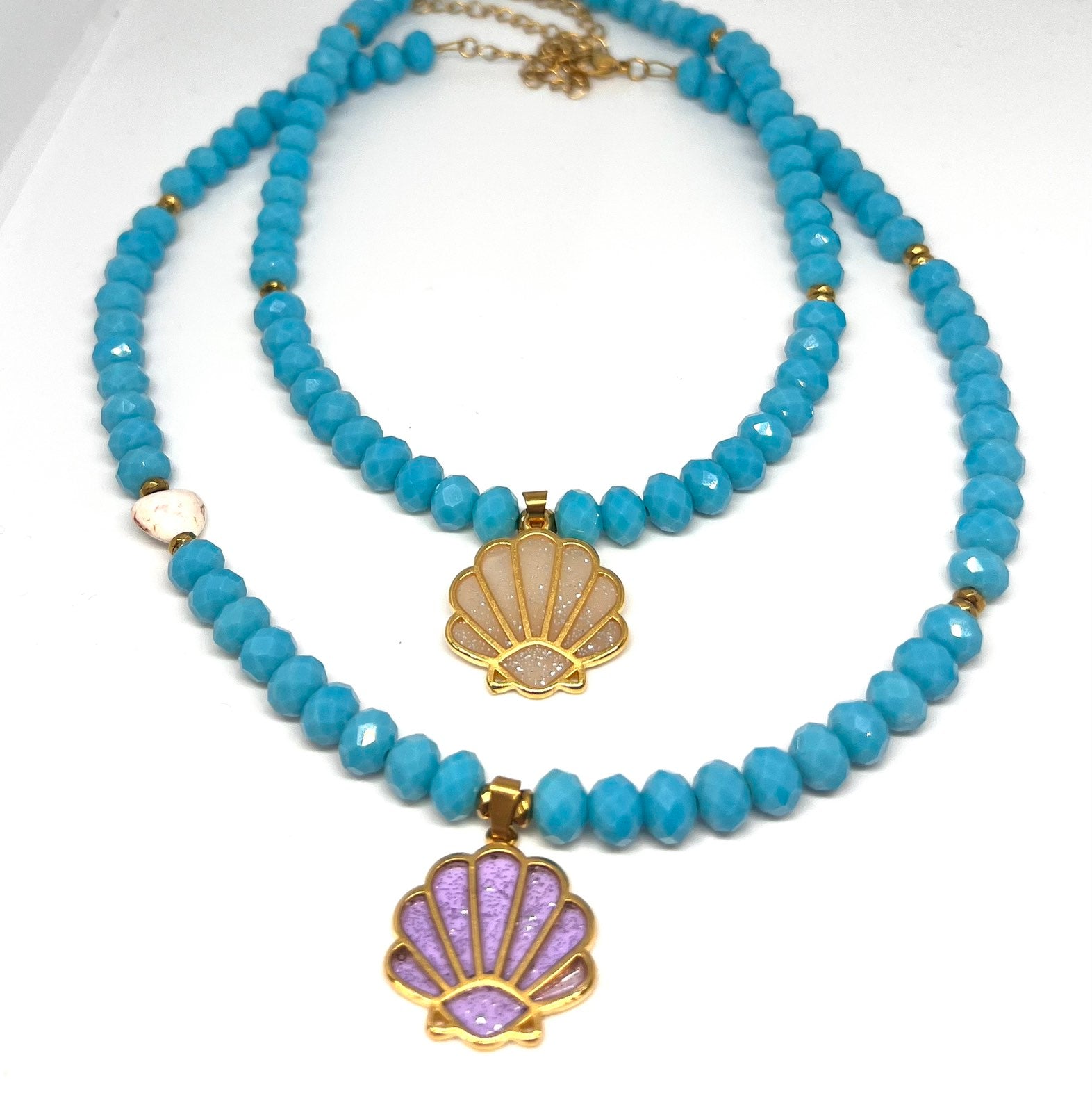 Κολιέ Seashell Pearl Lila - tasinolakia.com