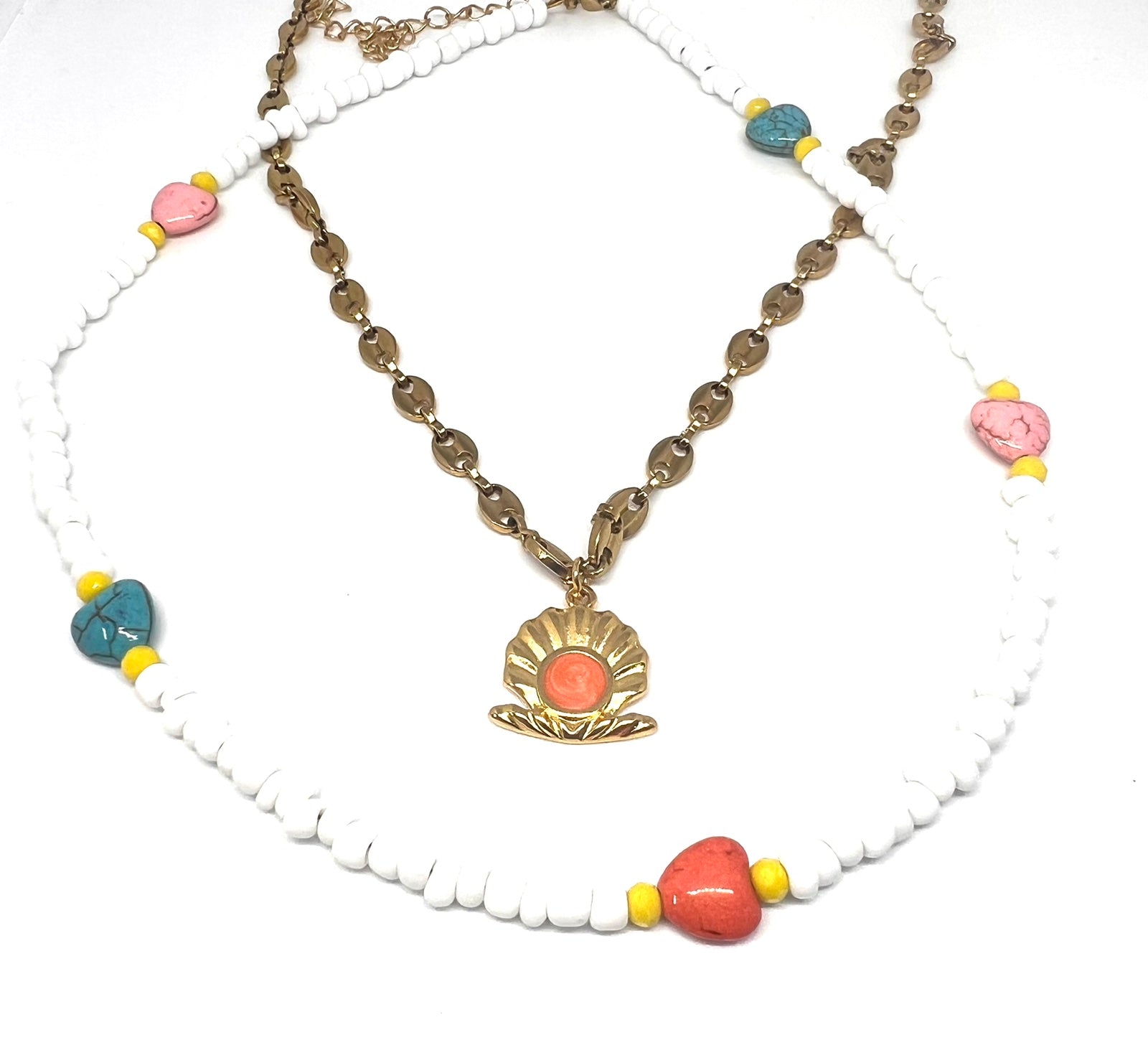 Κολιέ Seashell Oranj - tasinolakia.com