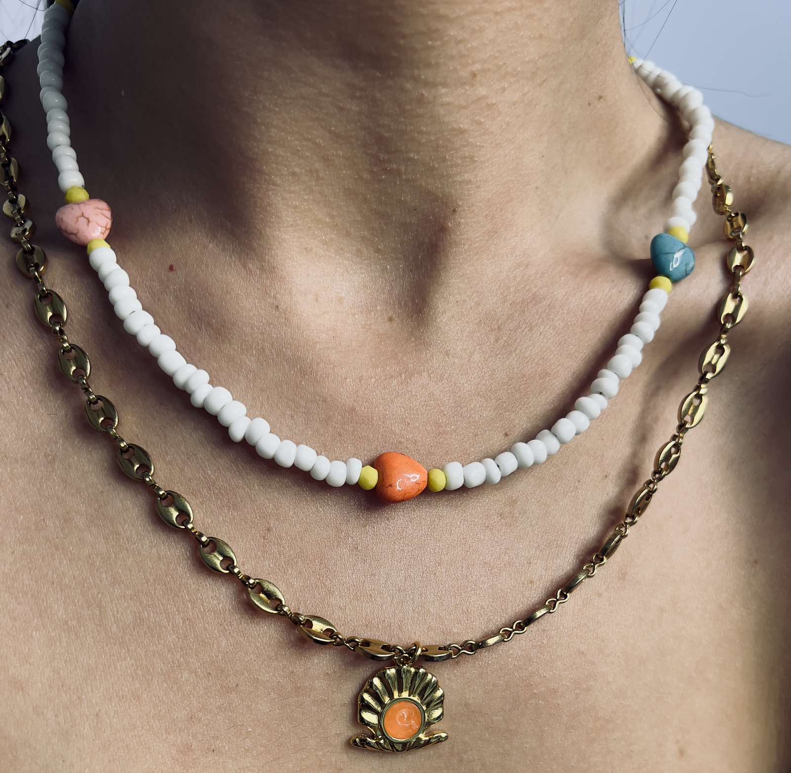 Κολιέ Colorful Heart - tasinolakia.com