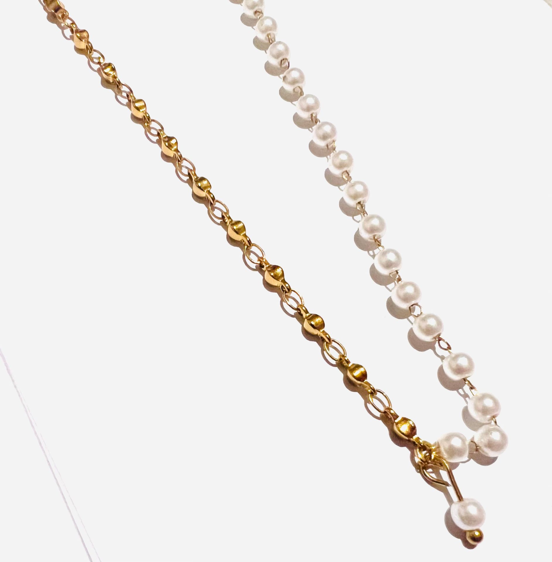 Κολιέ Pearl Chain one & half - tasinolakia.com